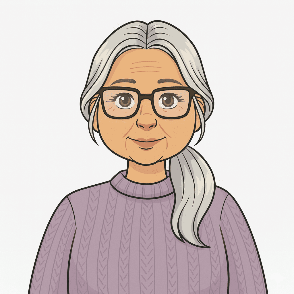 Portrait schématisé de Ghislaine SERVEAUX