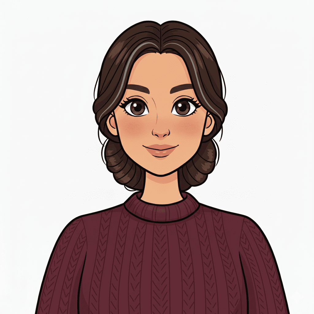 Portrait style dessin animé de Leïla ALI MANDJEE
